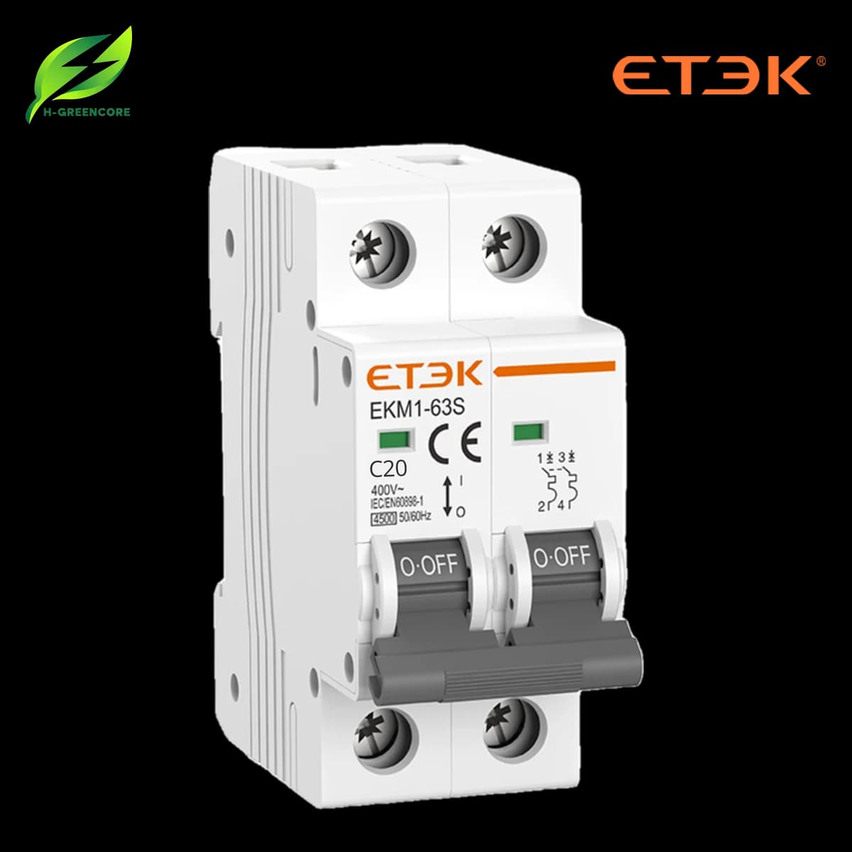 Aptomat ETEK AC EKM1-63S-2C20