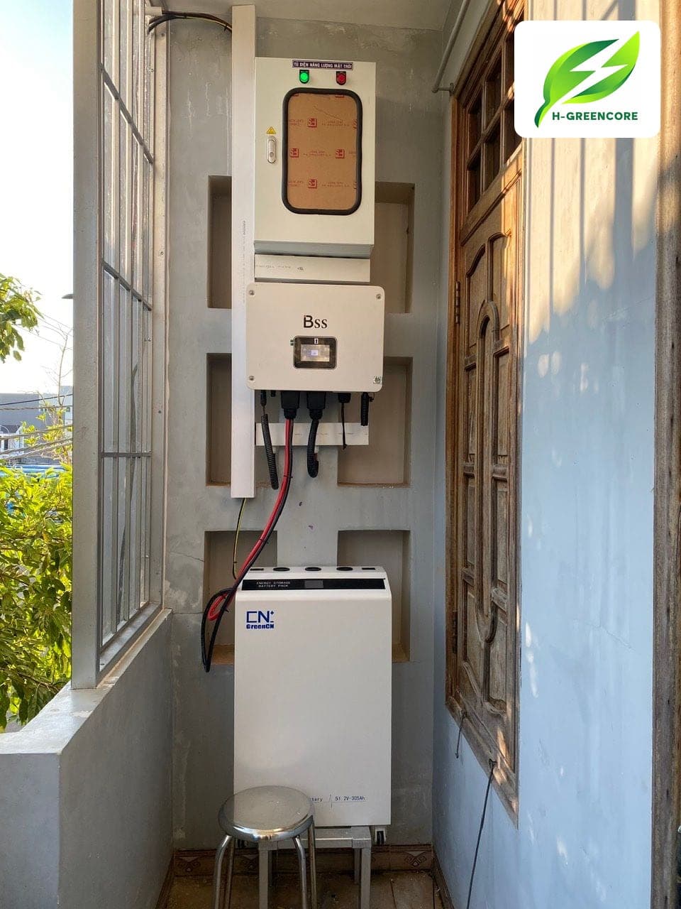Nhà anh Lân - Hệ thống hybrid có lưu trữ